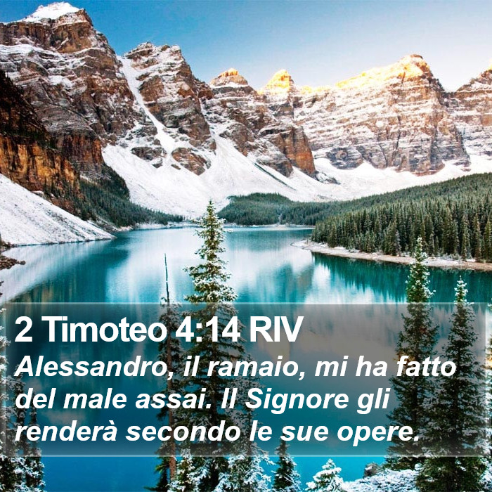 2 Timoteo 4:14 RIV Bible Study