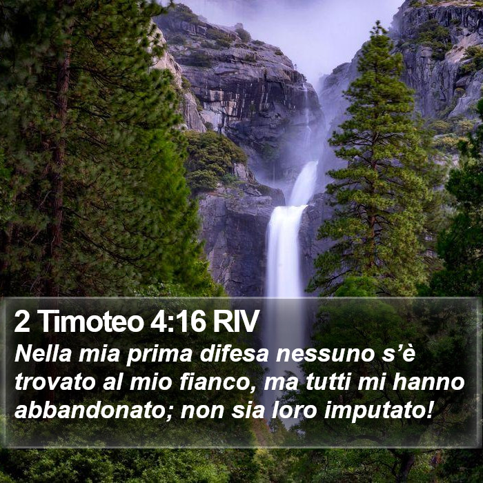 2 Timoteo 4:16 RIV Bible Study