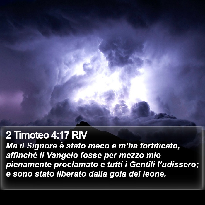 2 Timoteo 4:17 RIV Bible Study