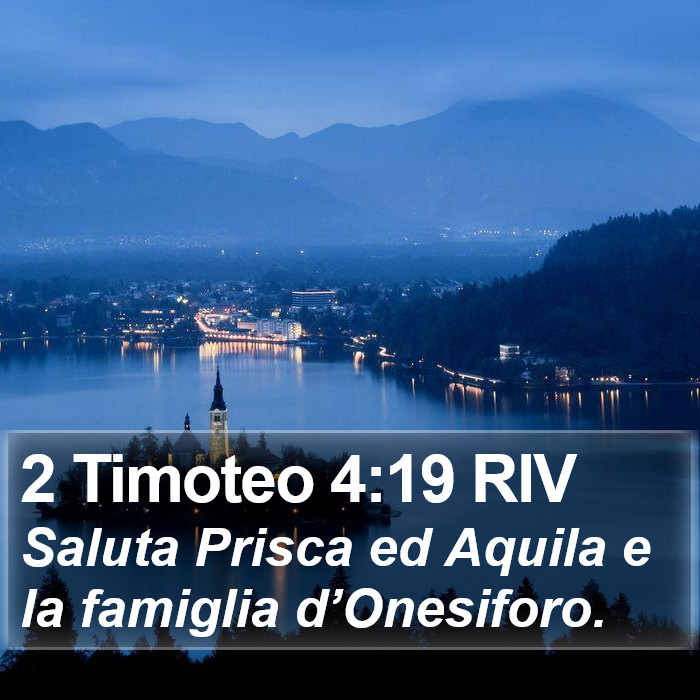 2 Timoteo 4:19 RIV Bible Study