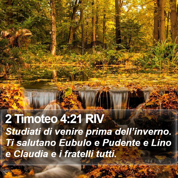 2 Timoteo 4:21 RIV Bible Study