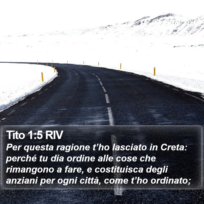 Tito 1:5 RIV Bible Study