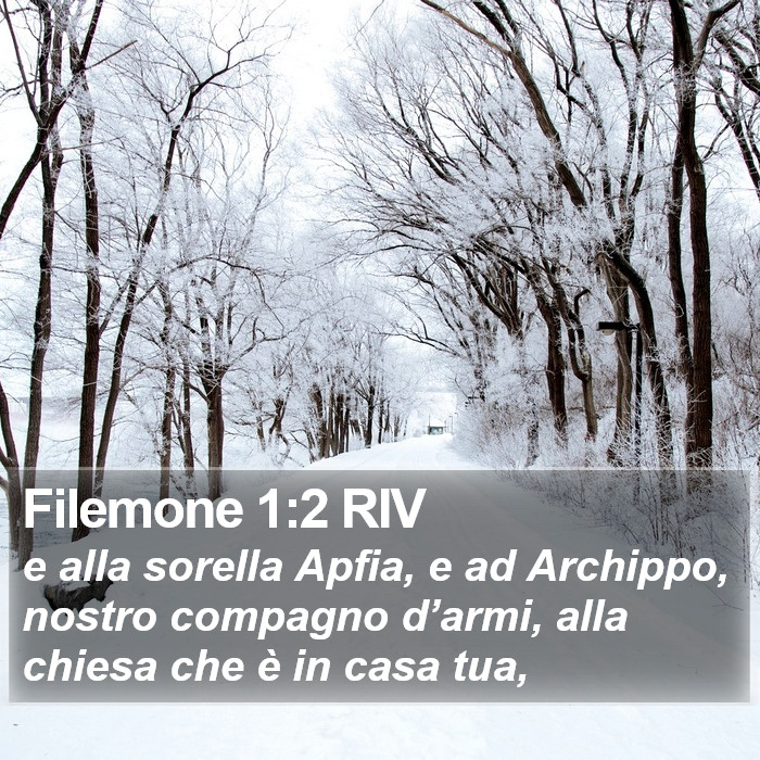 Filemone 1:2 RIV Bible Study