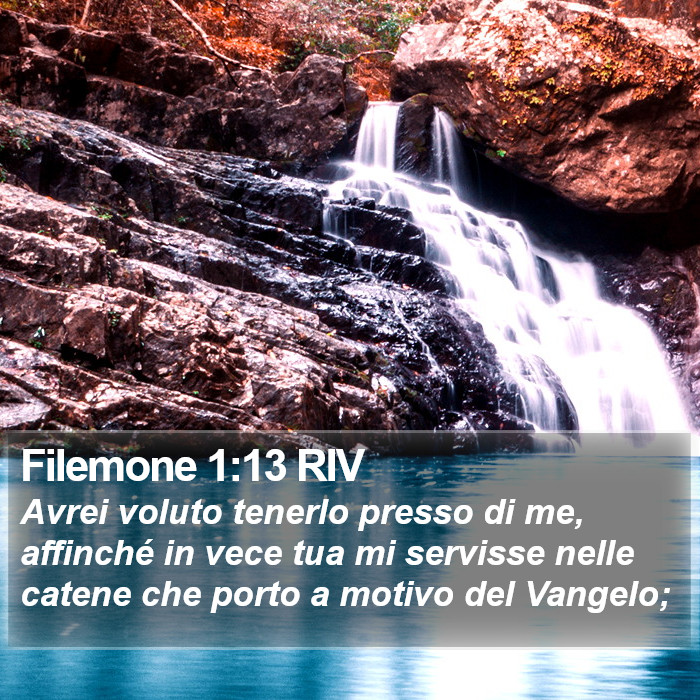 Filemone 1:13 RIV Bible Study
