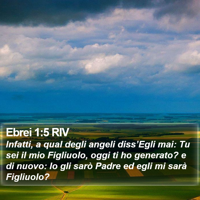 Ebrei 1:5 RIV Bible Study