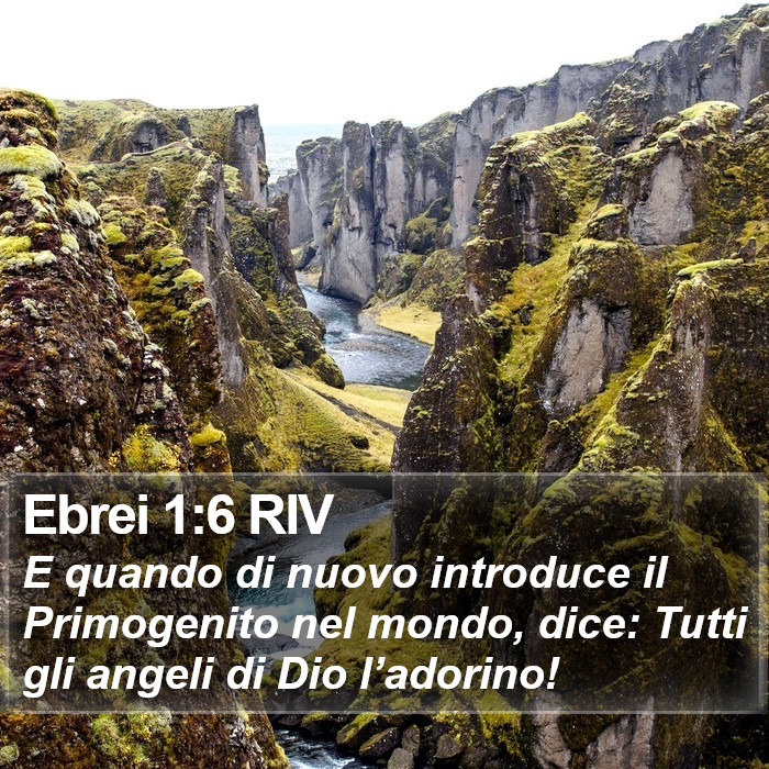 Ebrei 1:6 RIV Bible Study