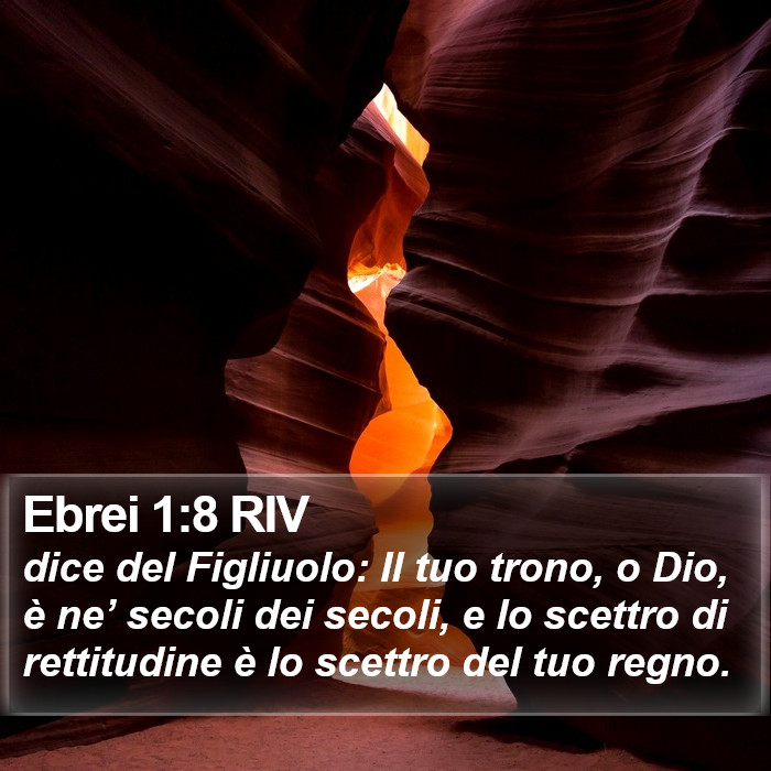 Ebrei 1:8 RIV Bible Study