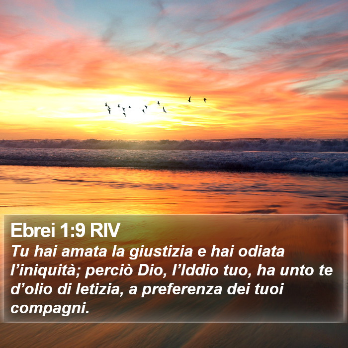 Ebrei 1:9 RIV Bible Study