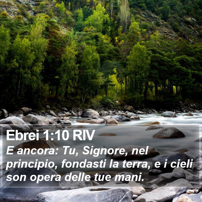 Ebrei 1:10 RIV Bible Study