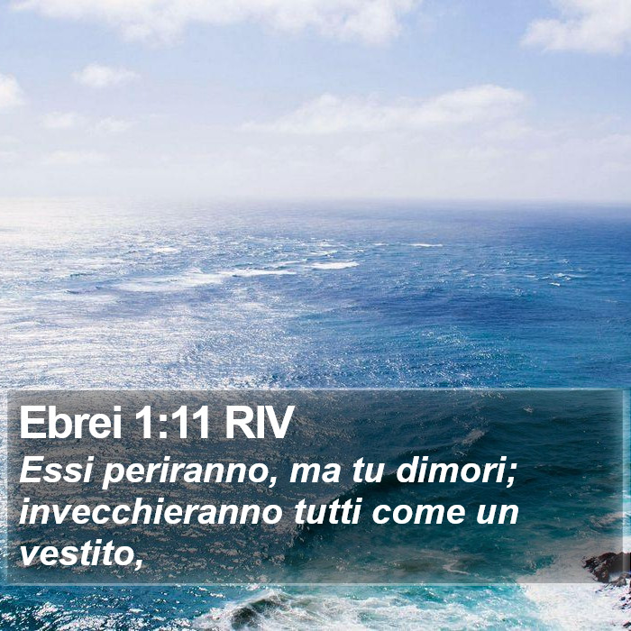 Ebrei 1:11 RIV Bible Study