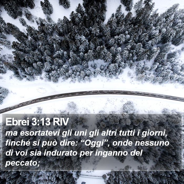Ebrei 3:13 RIV Bible Study