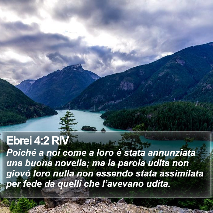 Ebrei 4:2 RIV Bible Study
