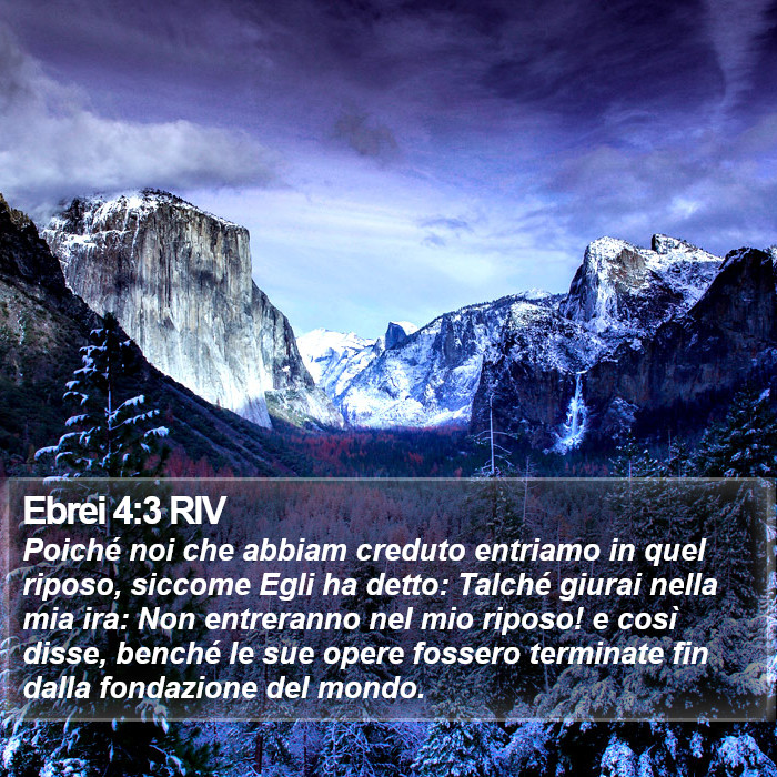 Ebrei 4:3 RIV Bible Study