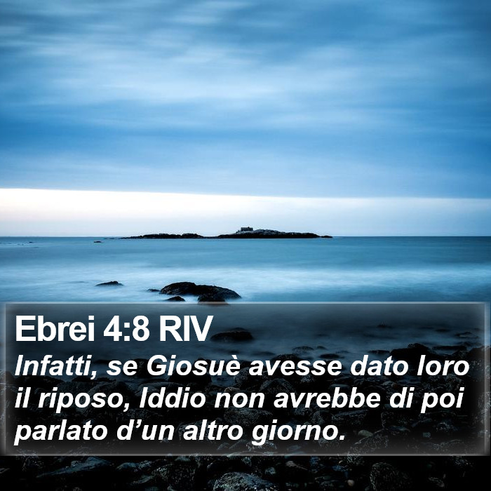 Ebrei 4:8 RIV Bible Study