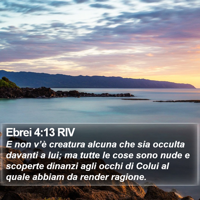 Ebrei 4:13 RIV Bible Study