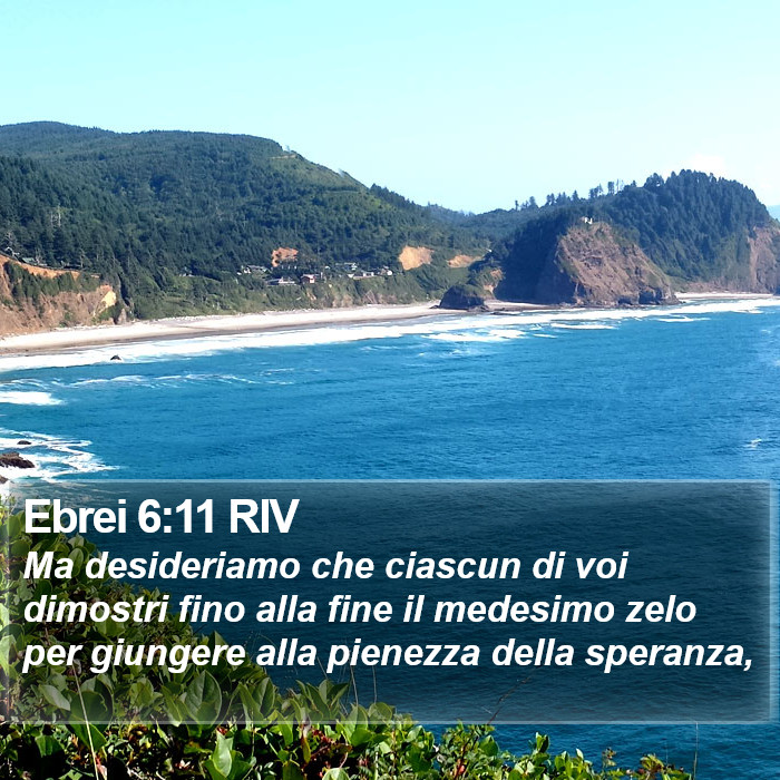 Ebrei 6:11 RIV Bible Study