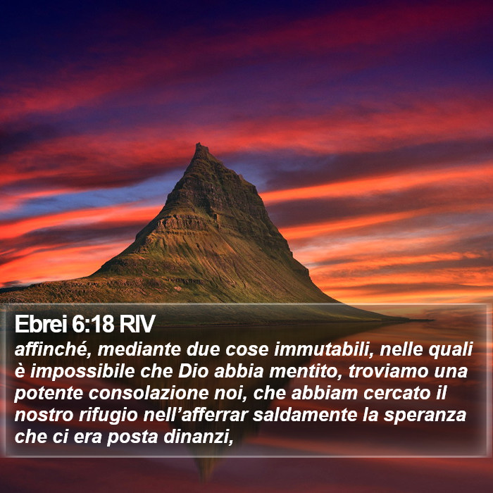 Ebrei 6:18 RIV Bible Study