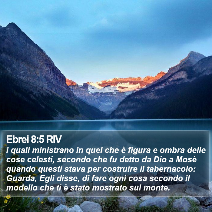 Ebrei 8:5 RIV Bible Study