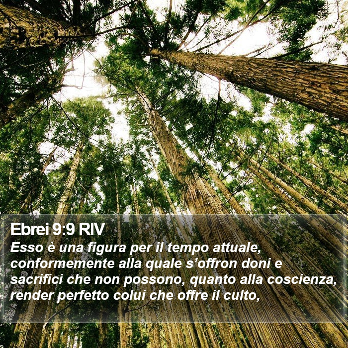 Ebrei 9:9 RIV Bible Study