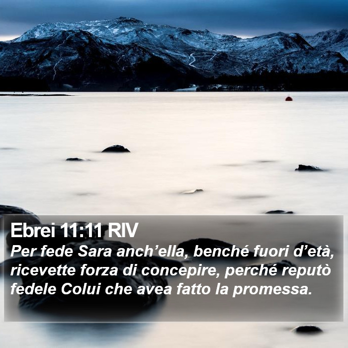 Ebrei 11:11 RIV Bible Study