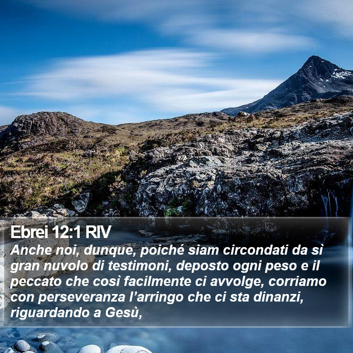 Ebrei 12:1 RIV Bible Study