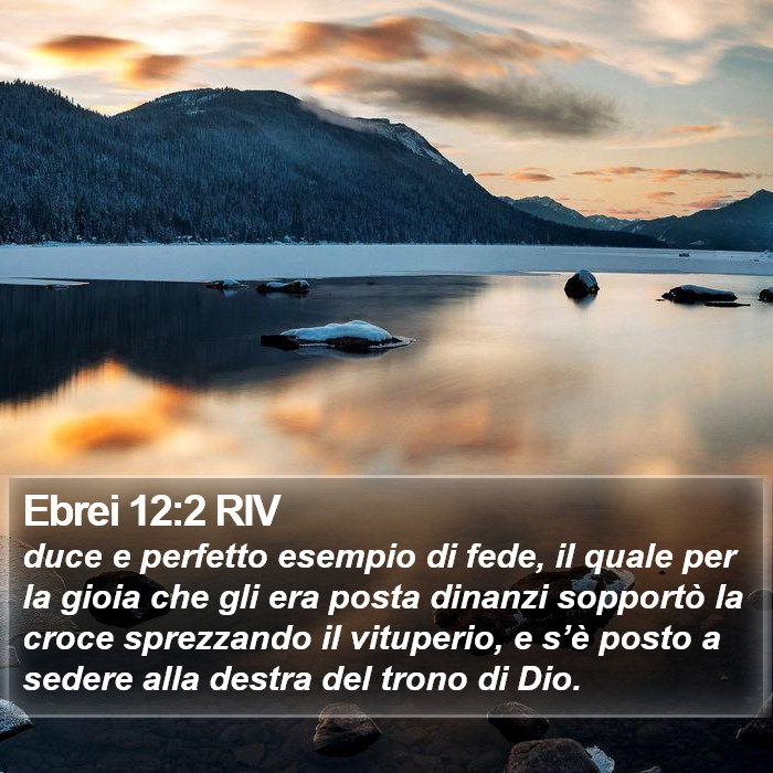 Ebrei 12:2 RIV Bible Study