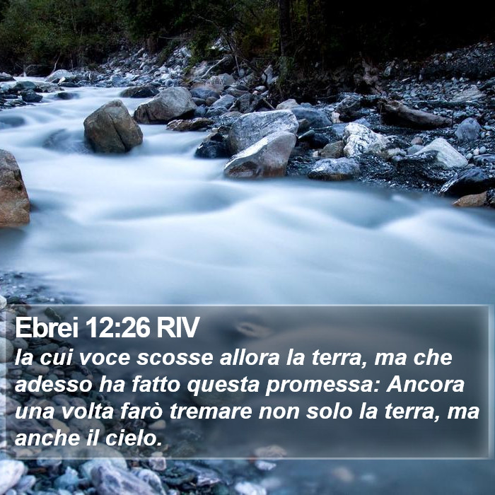 Ebrei 12:26 RIV Bible Study