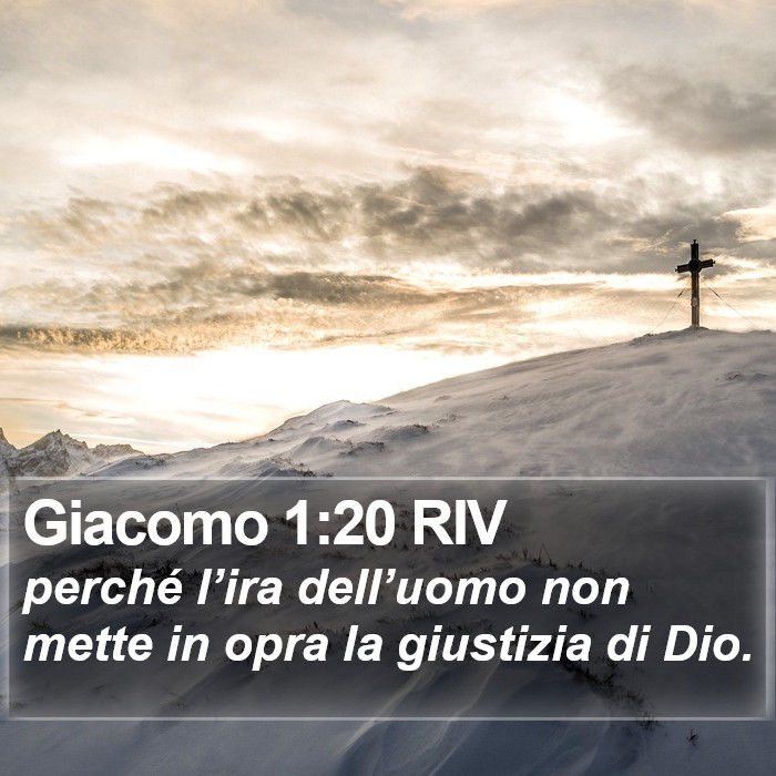 Giacomo 1:20 RIV Bible Study