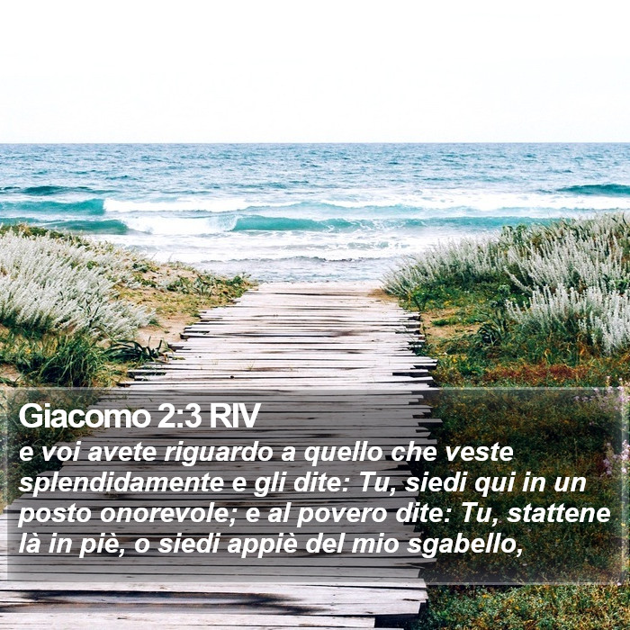 Giacomo 2:3 RIV Bible Study