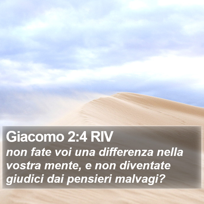 Giacomo 2:4 RIV Bible Study