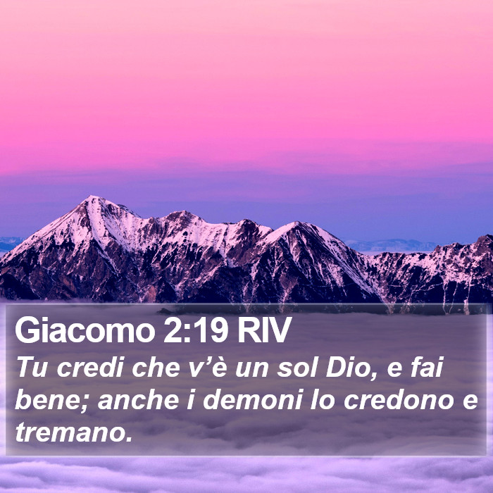 Giacomo 2:19 RIV Bible Study