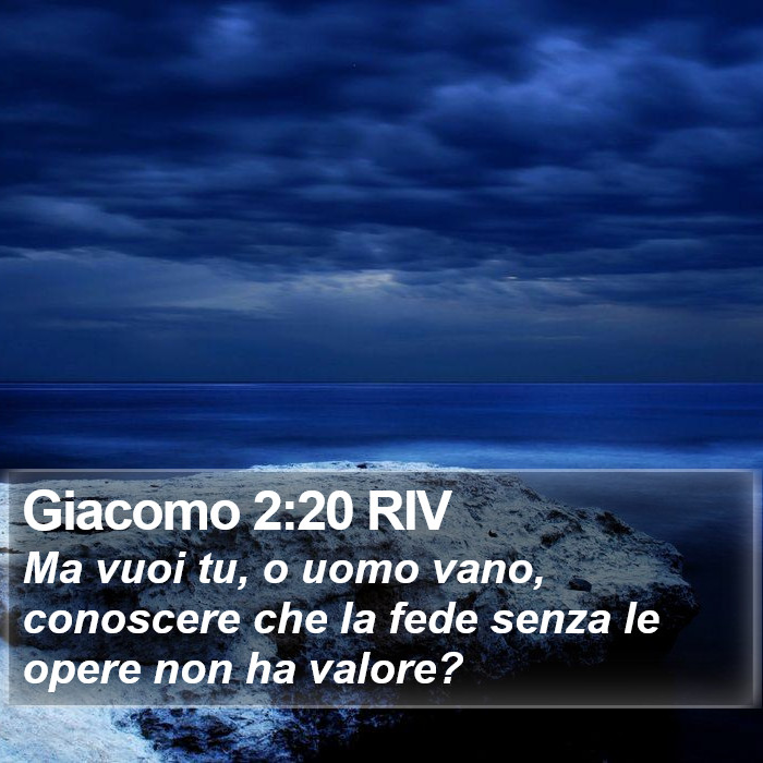 Giacomo 2:20 RIV Bible Study