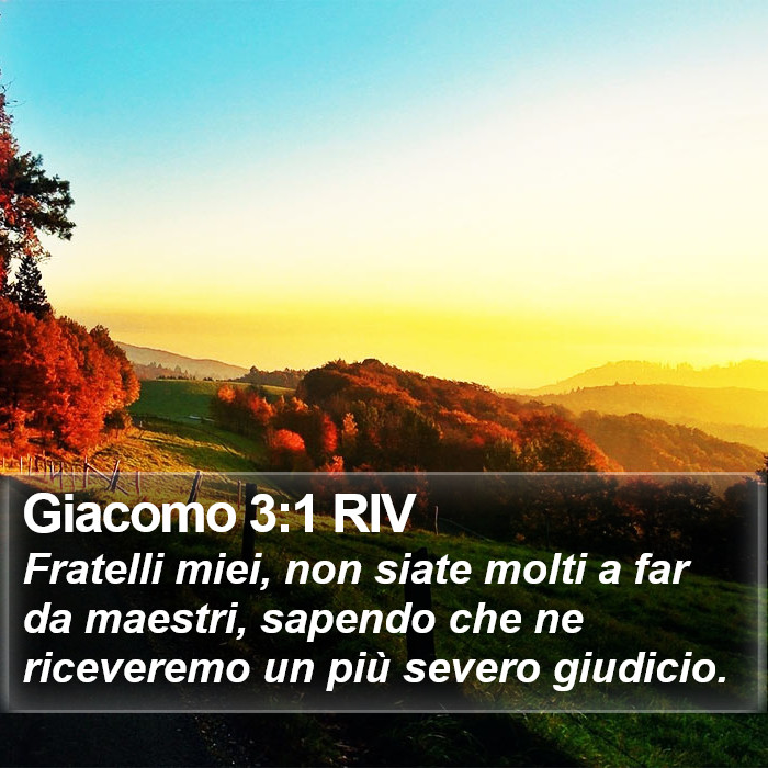 Giacomo 3:1 RIV Bible Study