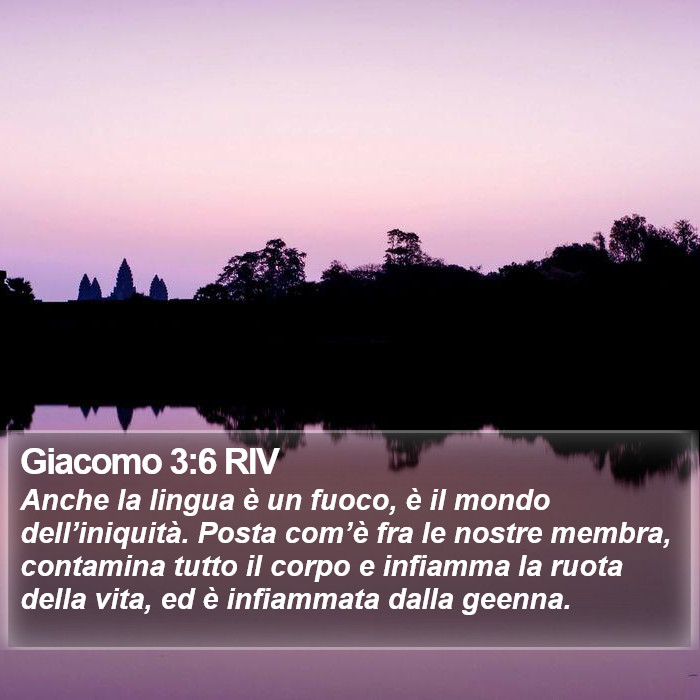 Giacomo 3:6 RIV Bible Study