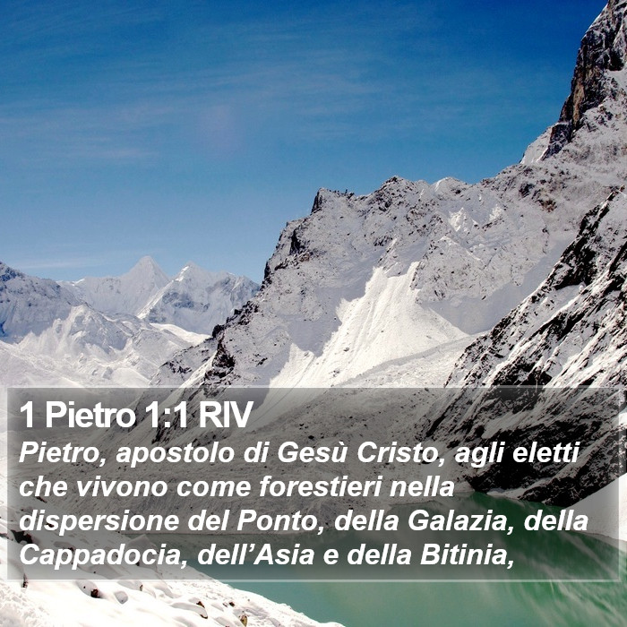 1 Pietro 1:1 RIV Bible Study