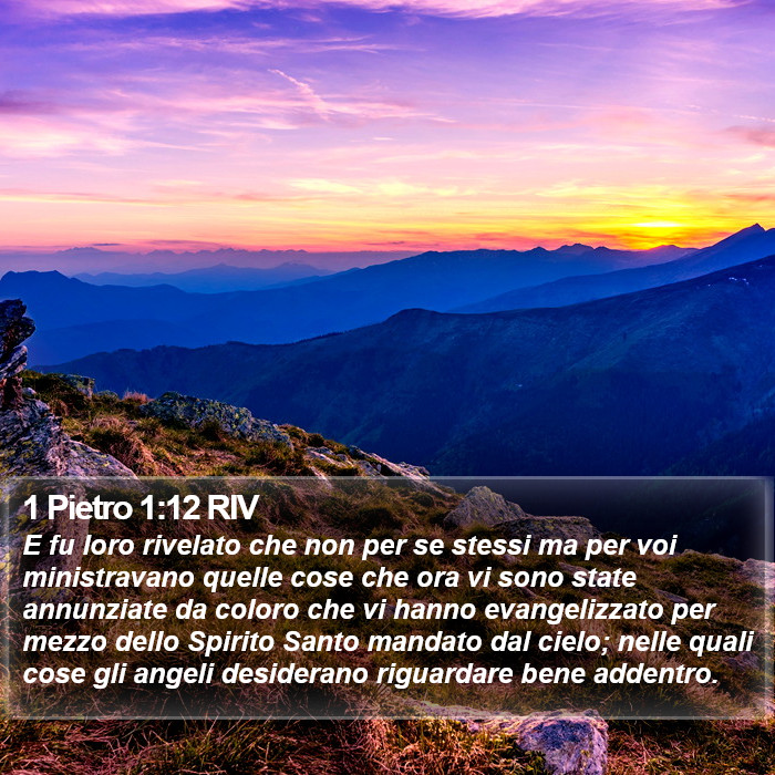 1 Pietro 1:12 RIV Bible Study