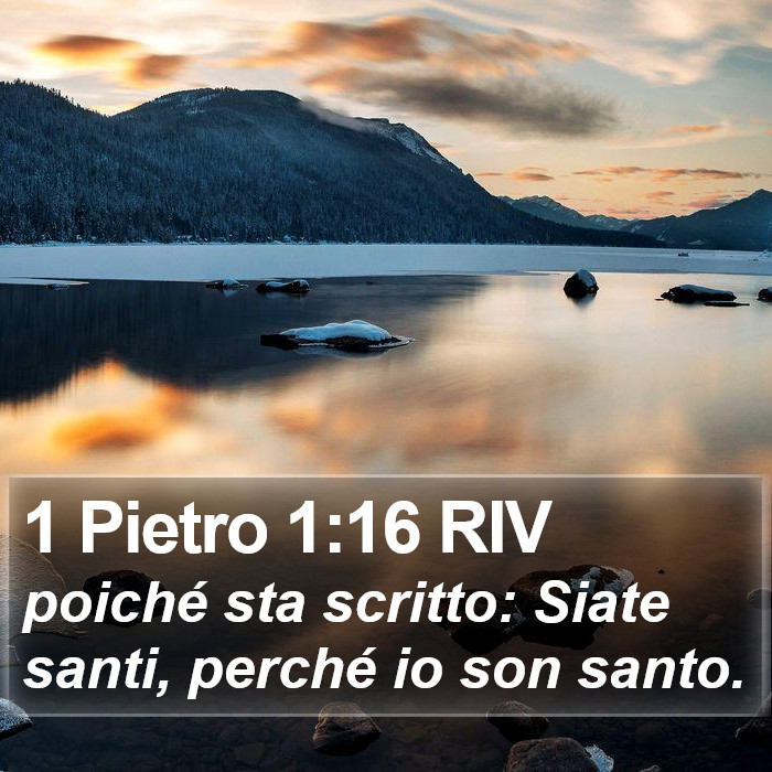 1 Pietro 1:16 RIV Bible Study