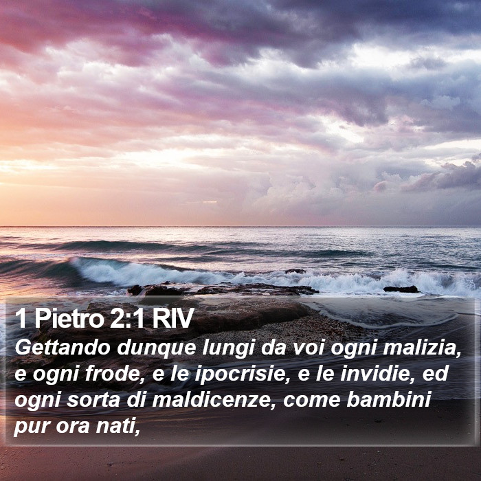 1 Pietro 2:1 RIV Bible Study