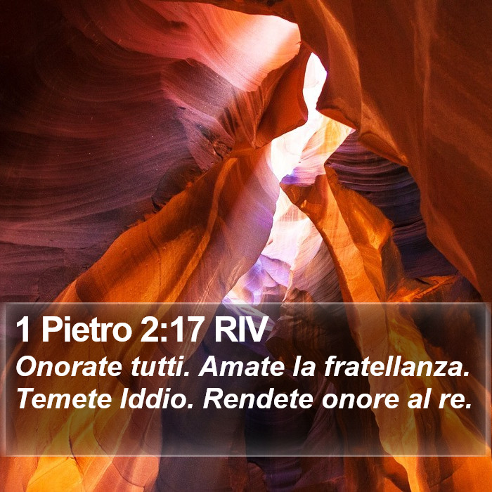 1 Pietro 2:17 RIV Bible Study