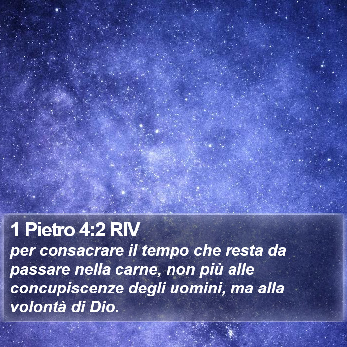 1 Pietro 4:2 RIV Bible Study
