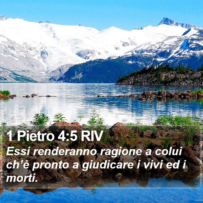 1 Pietro 4:5 RIV Bible Study