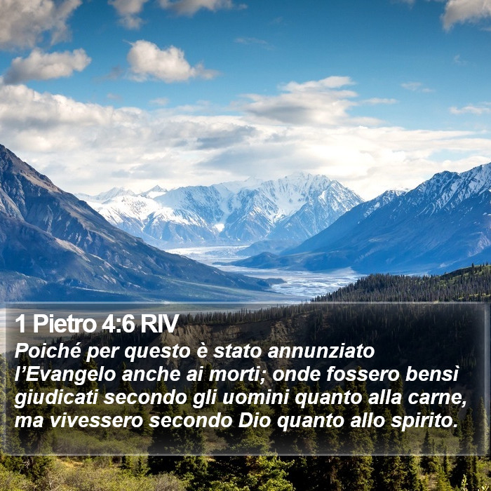 1 Pietro 4:6 RIV Bible Study