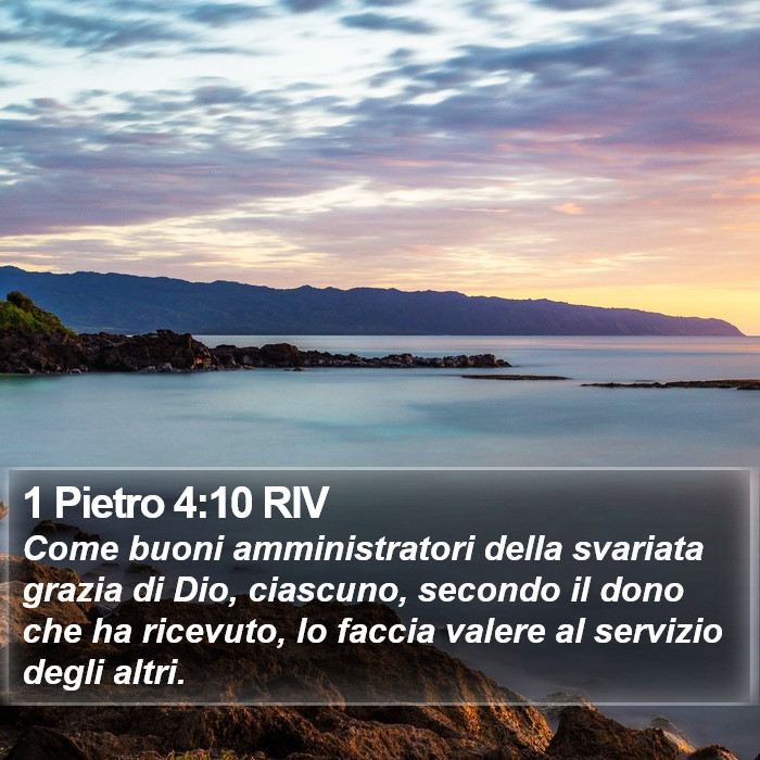 1 Pietro 4:10 RIV Bible Study