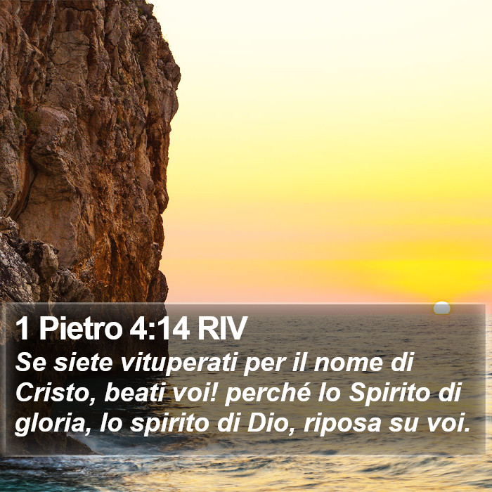 1 Pietro 4:14 RIV Bible Study