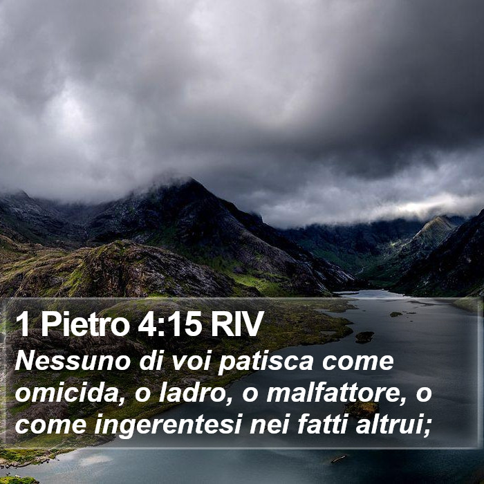 1 Pietro 4:15 RIV Bible Study