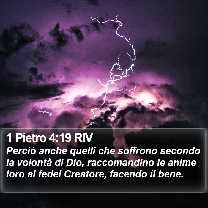 1 Pietro 4:19 RIV Bible Study