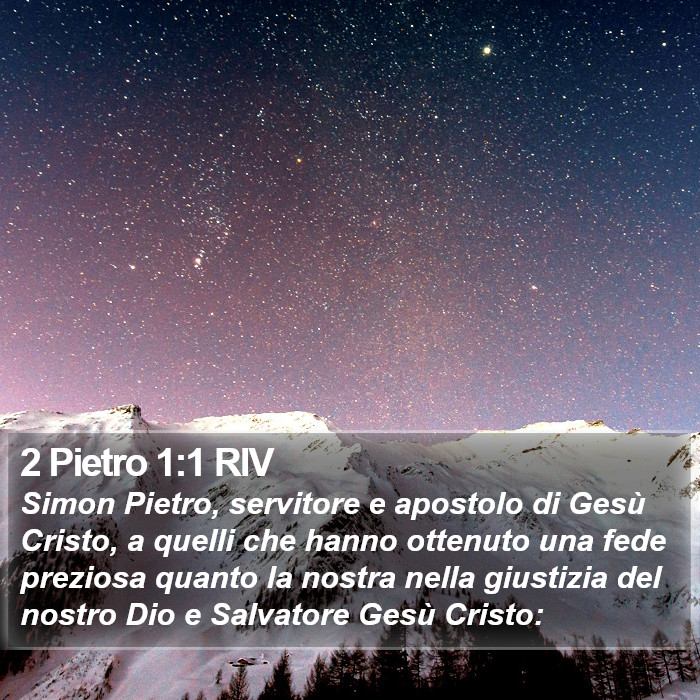 2 Pietro 1:1 RIV Bible Study