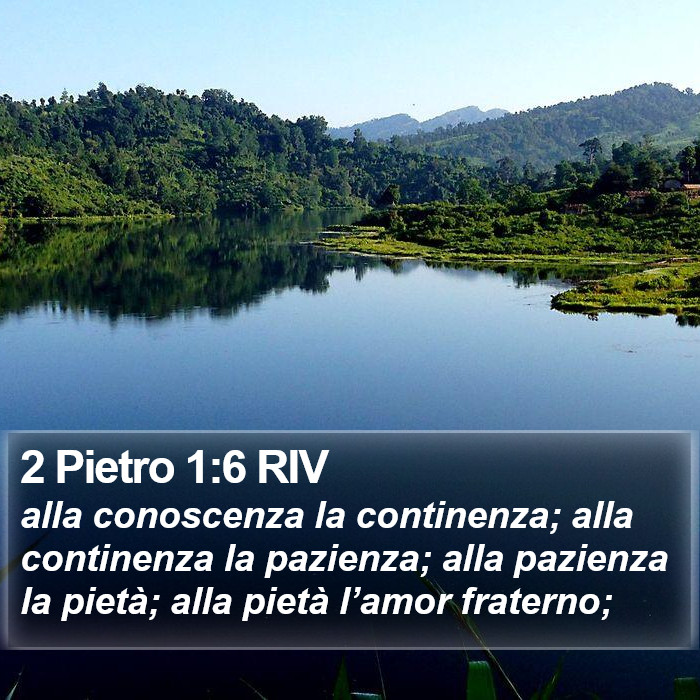 2 Pietro 1:6 RIV Bible Study