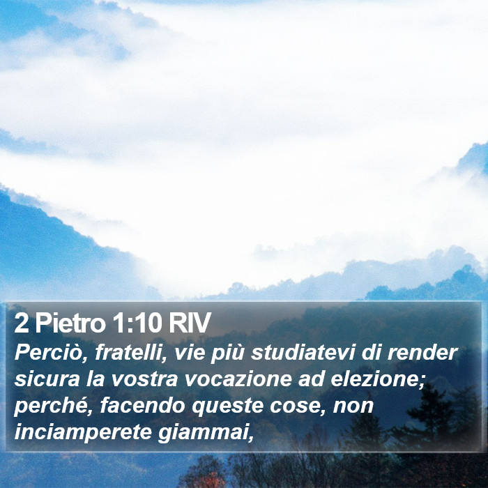 2 Pietro 1:10 RIV Bible Study