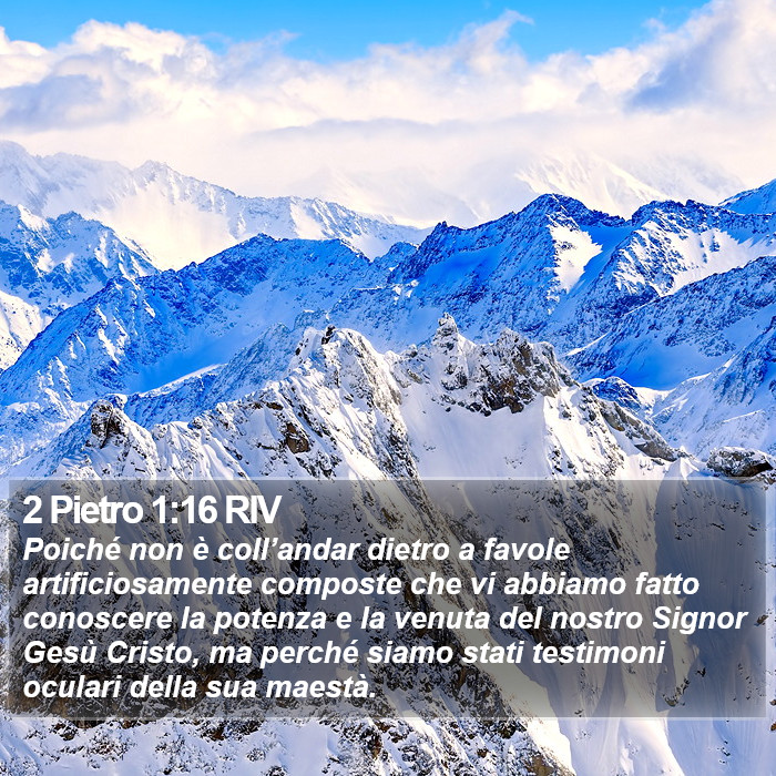 2 Pietro 1:16 RIV Bible Study